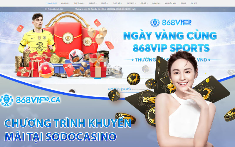 Chương Trình Khuyến Mãi Tại Sodocasino